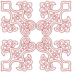 Elegant Redwork Quilts 04