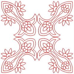 Elegant Redwork Quilts 05 machine embroidery designs
