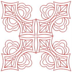 Elegant Redwork Quilts 06 machine embroidery designs