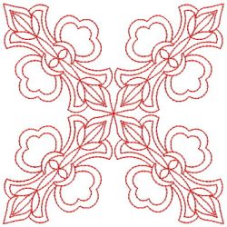 Elegant Redwork Quilts 07 machine embroidery designs