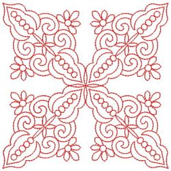 Elegant Redwork Quilts 08 machine embroidery designs