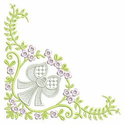 Elegant Flower Corners 01 machine embroidery designs