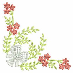 Elegant Flower Corners 04 machine embroidery designs