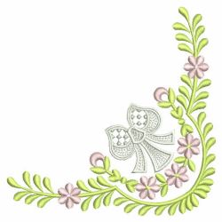 Elegant Flower Corners 07 machine embroidery designs