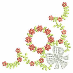 Elegant Flower Corners 08 machine embroidery designs