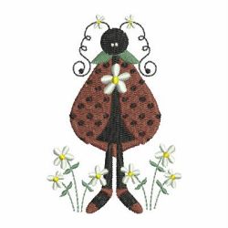 Country Ladybugs 08 machine embroidery designs