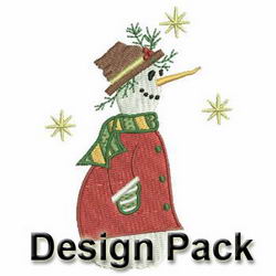 Country Snowman machine embroidery designs