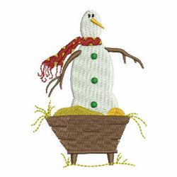 Country Snowman 04 machine embroidery designs