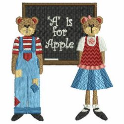 School Bears 04 machine embroidery designs