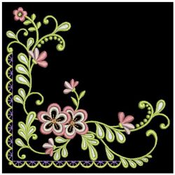 Gorgeous Floral Corner 01 machine embroidery designs