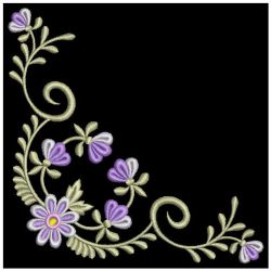 Gorgeous Floral Corner 05 machine embroidery designs