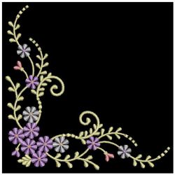 Gorgeous Floral Corner 06 machine embroidery designs