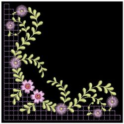 Gorgeous Floral Corner 07 machine embroidery designs
