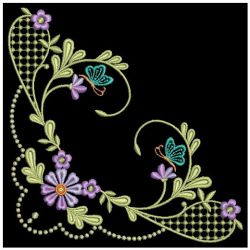 Gorgeous Floral Corner 10 machine embroidery designs