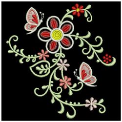 Dancing Butterfly 09 machine embroidery designs