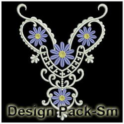 Decorative Necklines machine embroidery designs