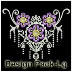 Decorative Necklines machine embroidery designs