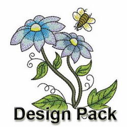 Colorful Flowers 1 machine embroidery designs