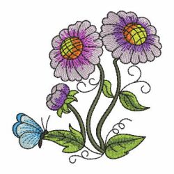 Colorful Flowers 1 07 machine embroidery designs