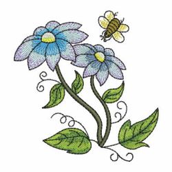Colorful Flowers 1 09 machine embroidery designs