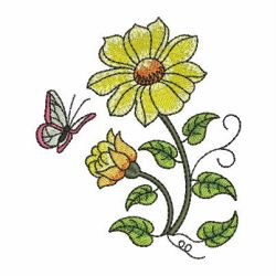 Colorful Flowers 1 10 machine embroidery designs