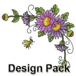 Colorful Flowers 2 machine embroidery designs