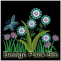 Fragrant Flowers machine embroidery designs