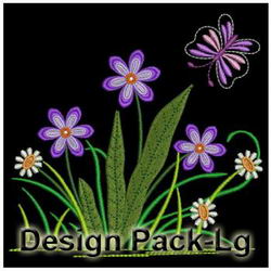 Fragrant Flowers machine embroidery designs