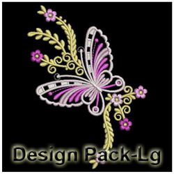 Fancy Butterfly Decor machine embroidery designs