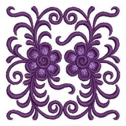 Heirloom Purple Flowers 06 machine embroidery designs