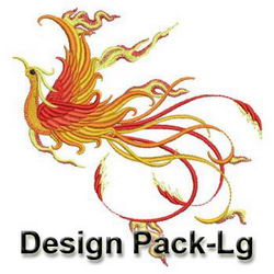 Burning Phoenix machine embroidery designs