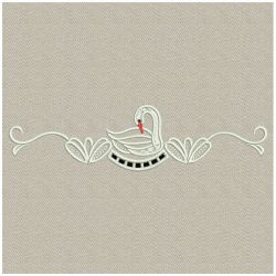 Heirloom Swan Cutworks 10 machine embroidery designs