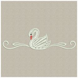 Heirloom Swan Cutworks 14 machine embroidery designs