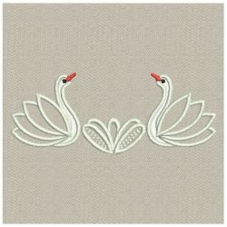 Heirloom Swan Cutworks 18 machine embroidery designs