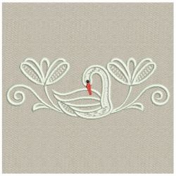 Heirloom Swan Cutworks 19 machine embroidery designs