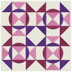 Colorful Quilt Block 04 machine embroidery designs