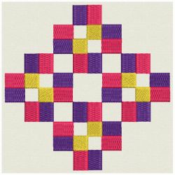 Colorful Quilt Block 06