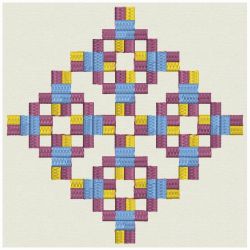 Colorful Quilt Block 16 machine embroidery designs