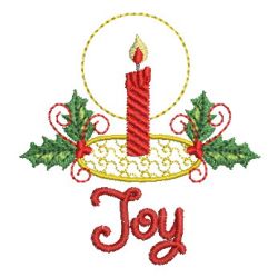 Christmas Candle and Greetings 01 machine embroidery designs