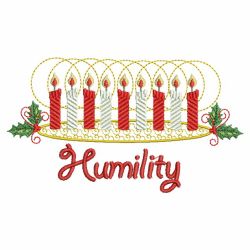 Christmas Candle and Greetings 09 machine embroidery designs