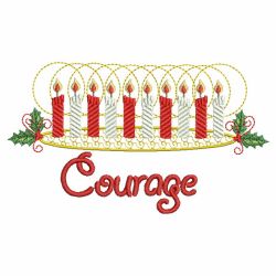 Christmas Candle and Greetings 10 machine embroidery designs