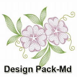 Artistic Flowers machine embroidery designs