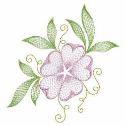 Artistic Flowers 03 machine embroidery designs