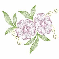Artistic Flowers 04 machine embroidery designs