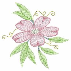 Artistic Flowers 08 machine embroidery designs