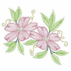 Artistic Flowers 09 machine embroidery designs