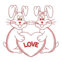 Redwork Best Friends 05 machine embroidery designs