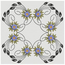 Heirloom Blue Floral 10 machine embroidery designs
