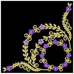 Elegant Flower Corners 01 machine embroidery designs