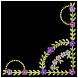 Elegant Flower Corners 02 machine embroidery designs